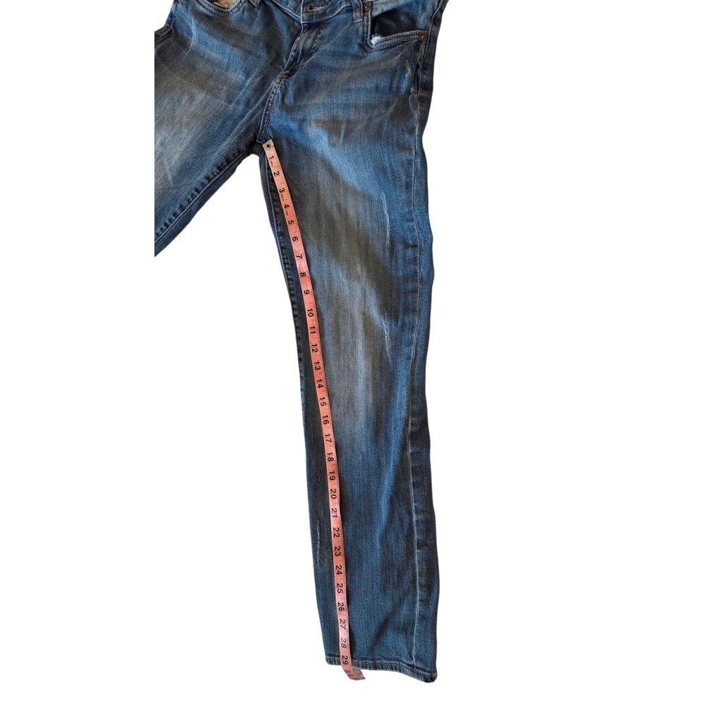 KUT from the Kloth Women's Boyfriend Jeans‎ Blue Distressed Mid-Rise Size 8 - Picture 7 of 10